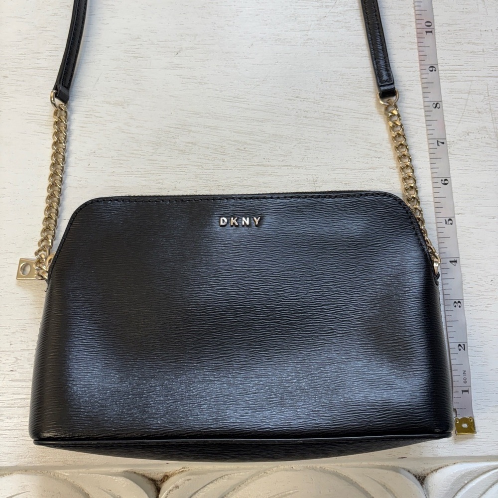 DKNY Black Crossbody Mini‎ Bag Chain Detail